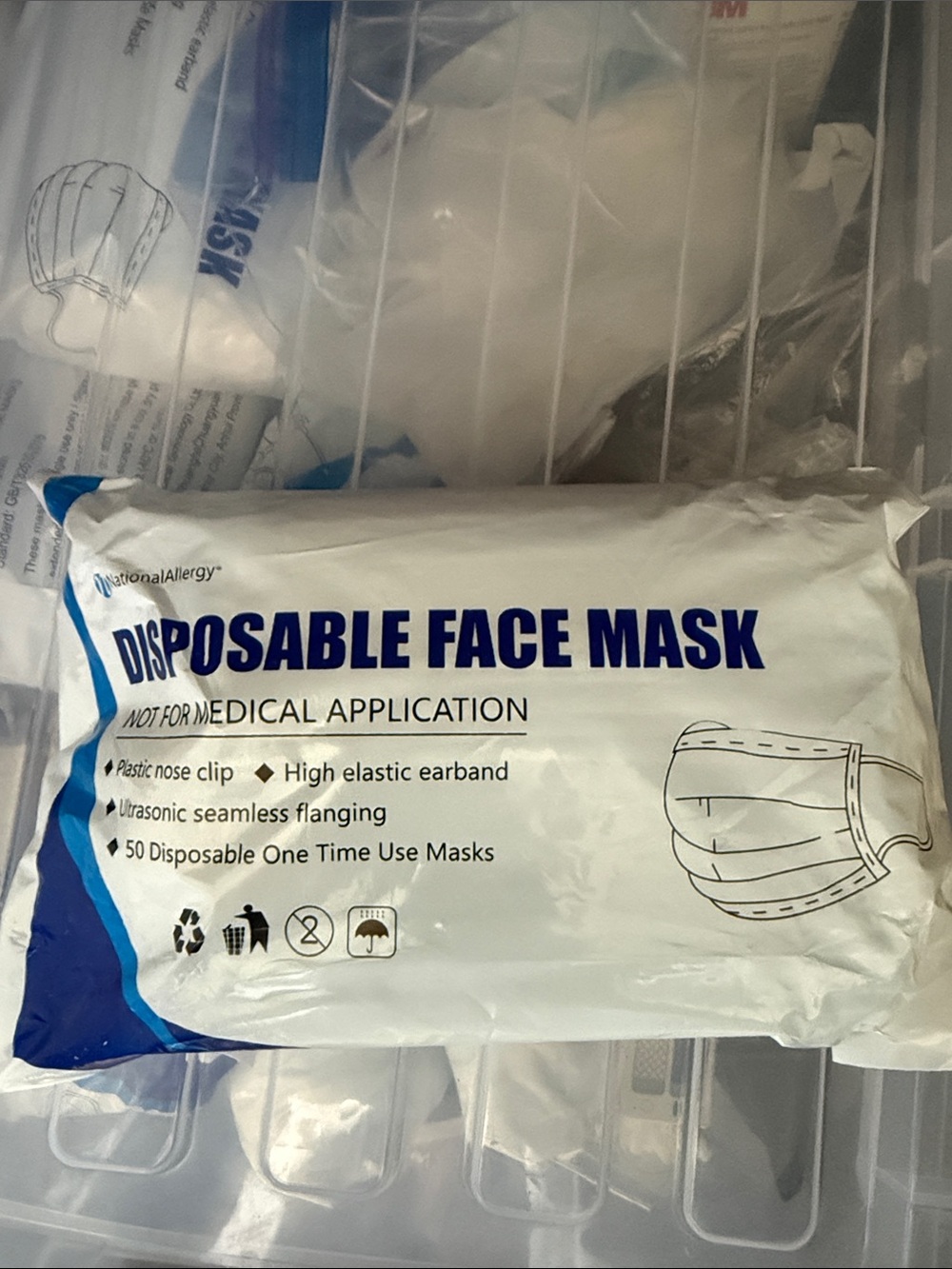Disposable Face Mask Pack - White (50 Count)